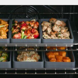 Prepd Silicone Food Dividers Meal Prep Kitchen Tool Gadget Organizer New Copy